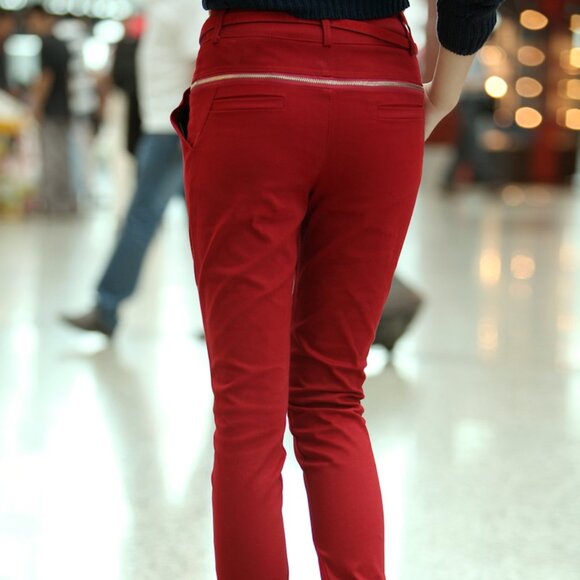 Slim-leg pants (no belt) - Picture 4 of 4